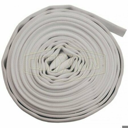 DIXON Single Jacket Uncoupled Fire Hose, 3 in, 50 ft L, 135 psi Working, Domestic A330-50UC